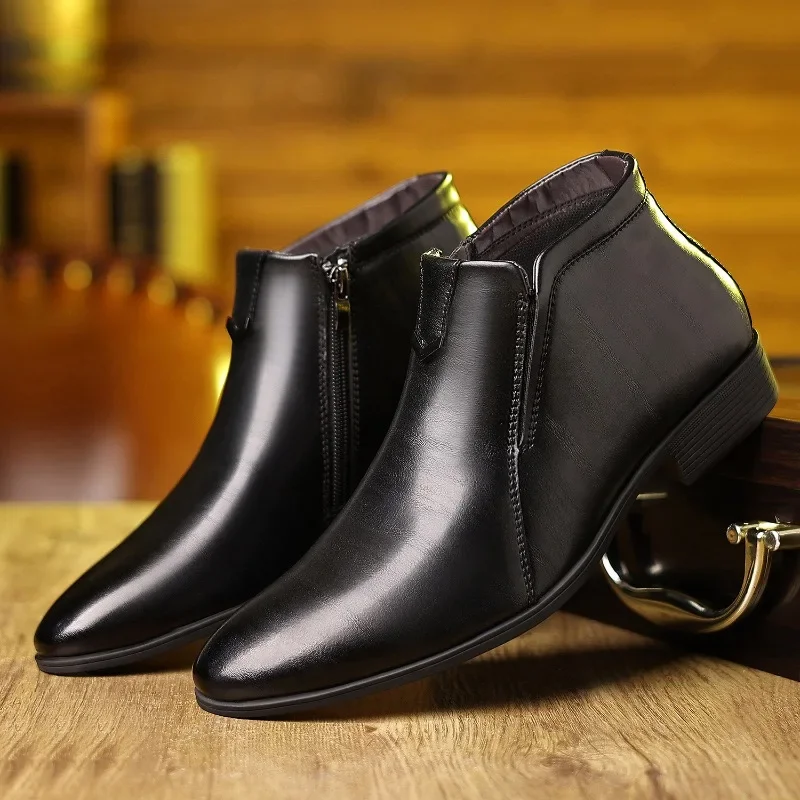 럭셔리 남성 부츠 패션 하이 탑 캐주얼 가죽 부츠 남성 - Men Formal Wear With Boots 리뷰 및 가격