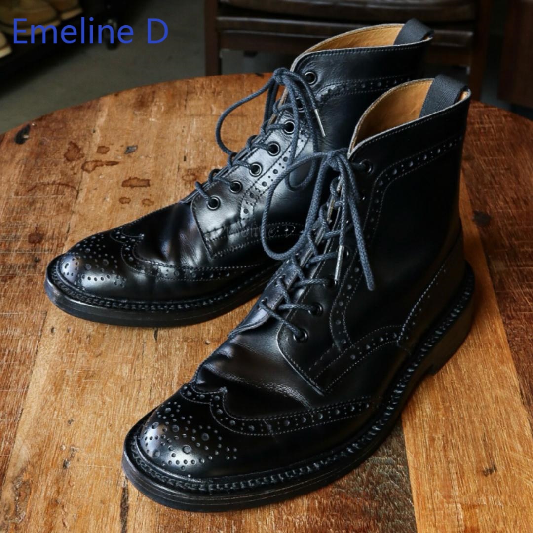 남성용 브로그 스타일 앵클 부츠, 천연 가죽 소재, 윙 - Formal Men Daily Wear Footwear 리뷰 및 가격