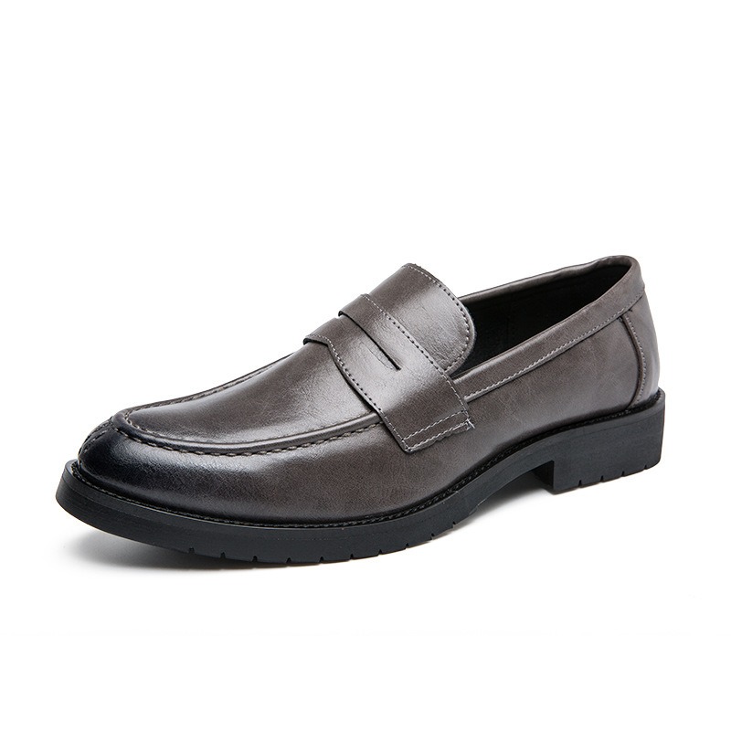 남성용 빈티지 인조 가죽 페니 로퍼 슬립온 포인티드 토 - Formal Men Daily Wear Footwear 리뷰 및 가격