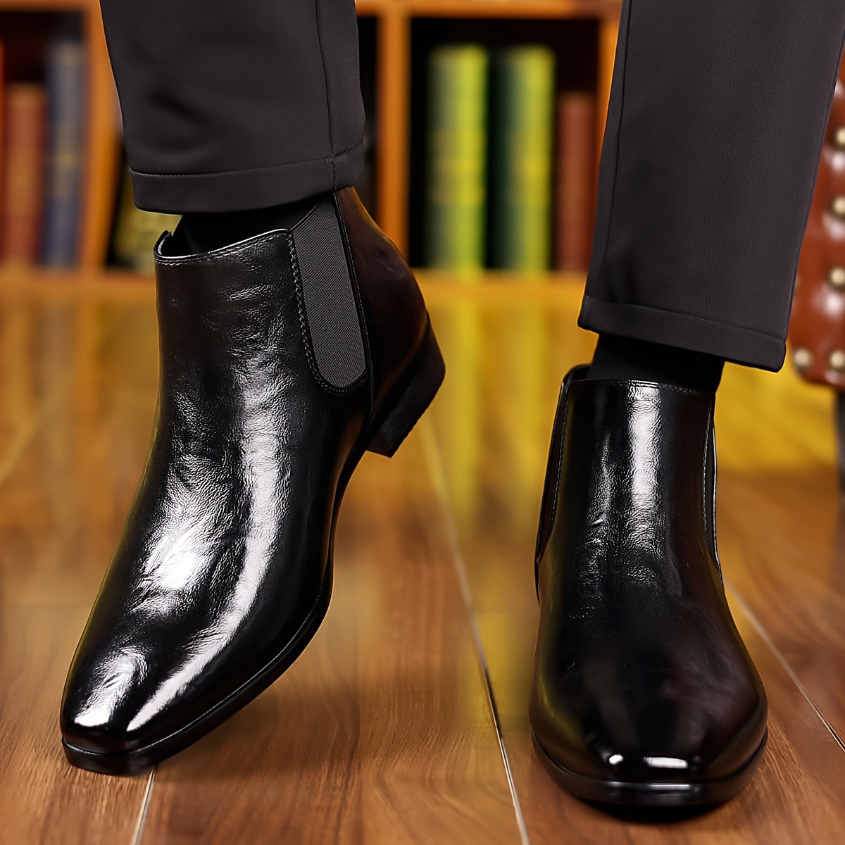 첼시 부츠, 가죽 부츠, 가을용, 편안한 앵클 부츠,  - Men Formal Wear With Boots 리뷰 및 가격