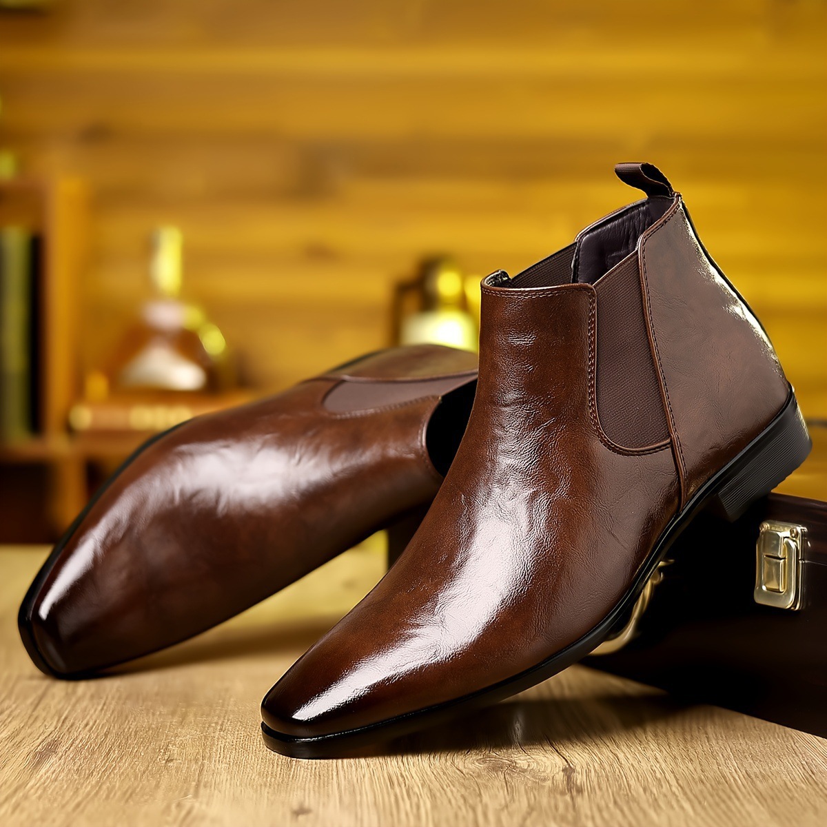 첼시 부츠, 가죽 부츠, 가을용, 편안한 앵클 부츠,  - Men Formal Wear With Boots 리뷰 및 가격