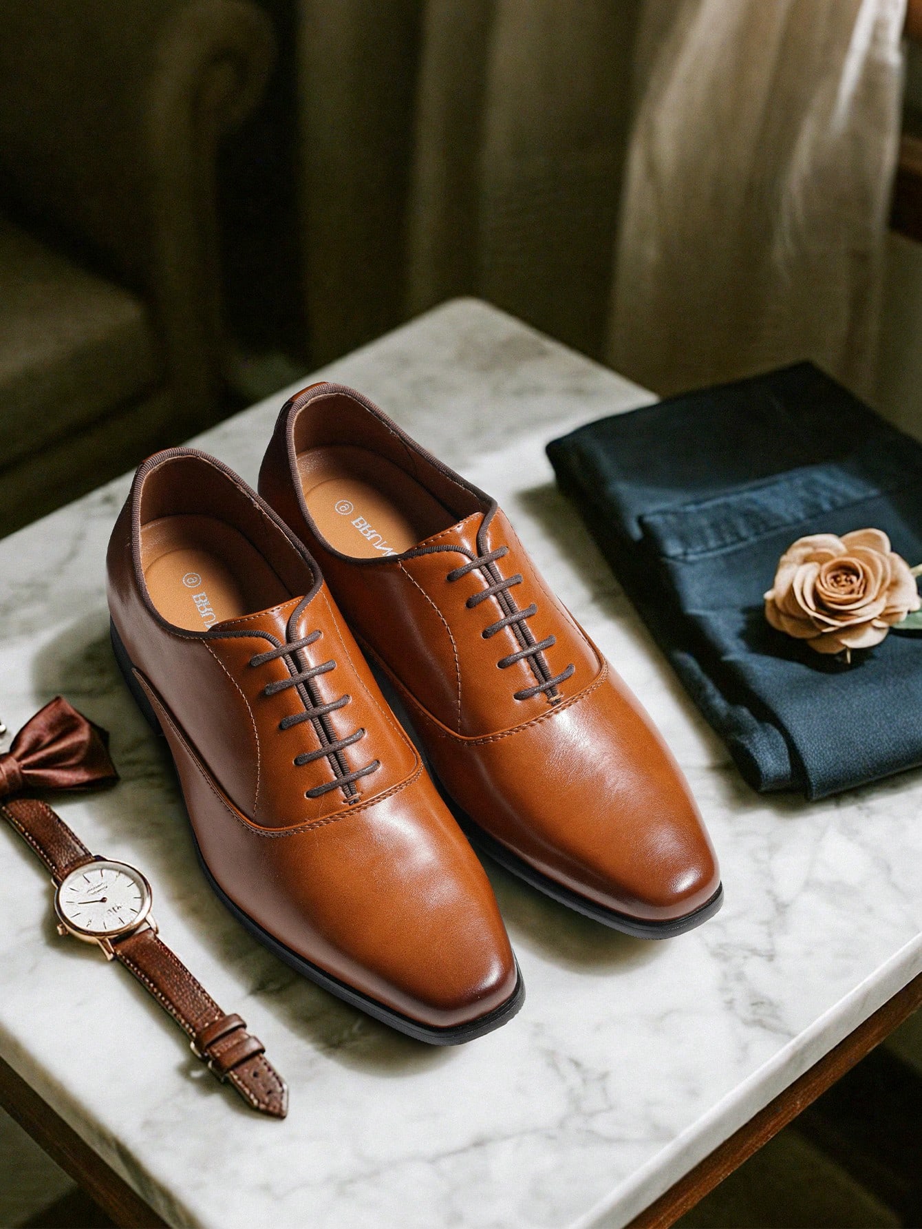남성용 브라운 옥스퍼드 정장 구두, 클래식하고 격식 있 - Formal Men Daily Wear Footwear 리뷰 및 가격